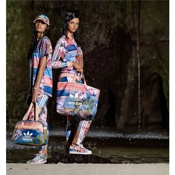 Adidas Originals  FARM  Curso D’Agua Superstar Track Pant Size XS Dusty Pink - Picture 16 of 16